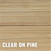 clear on pine